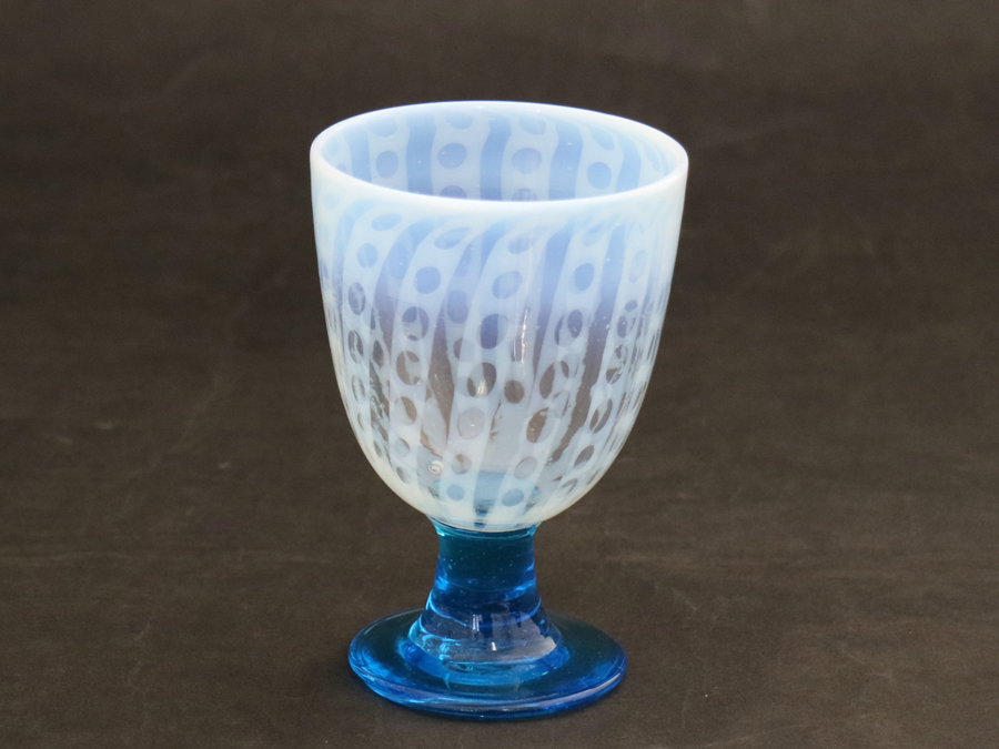 大正ロマン　氷コップ　昭和〜大正 珍品！幾何学模様 氷コップ・ 乳白 ぼかし アイスクリームカップ 大正