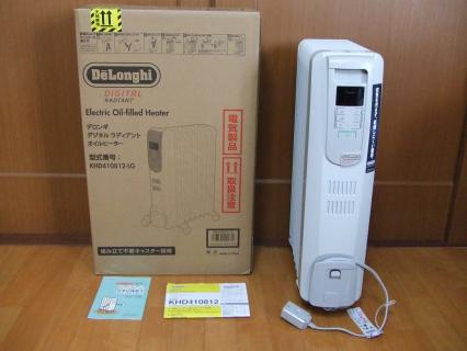 美品】デロンギ KHD410812-PB オイルヒーター 黒 デロンギ オイル