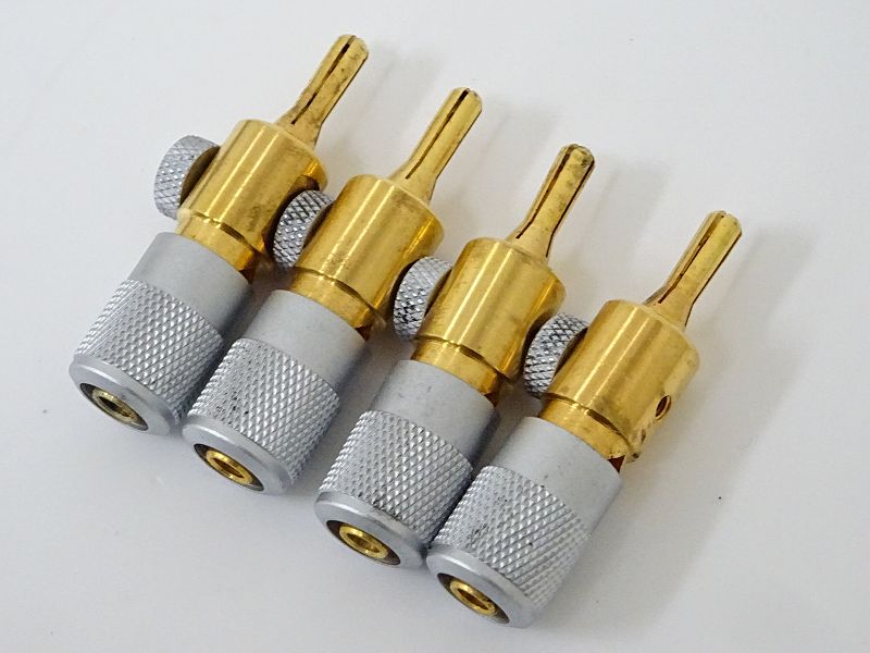 GOLDMUND BANANA ゴールドムンド バナナプラグ 4個1セット