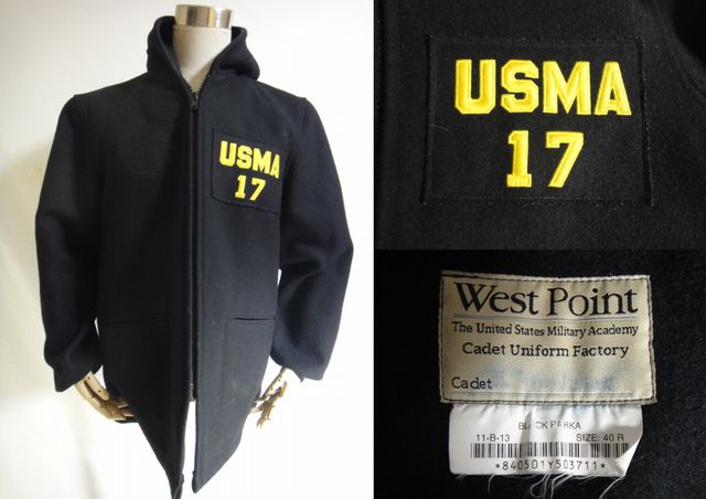 レア!USMA ミリタリー カデット パーカ 40R US ARMY アーミー USMA 米軍 古着 官給品 40R -カデットパーカーの中古品・新品・未