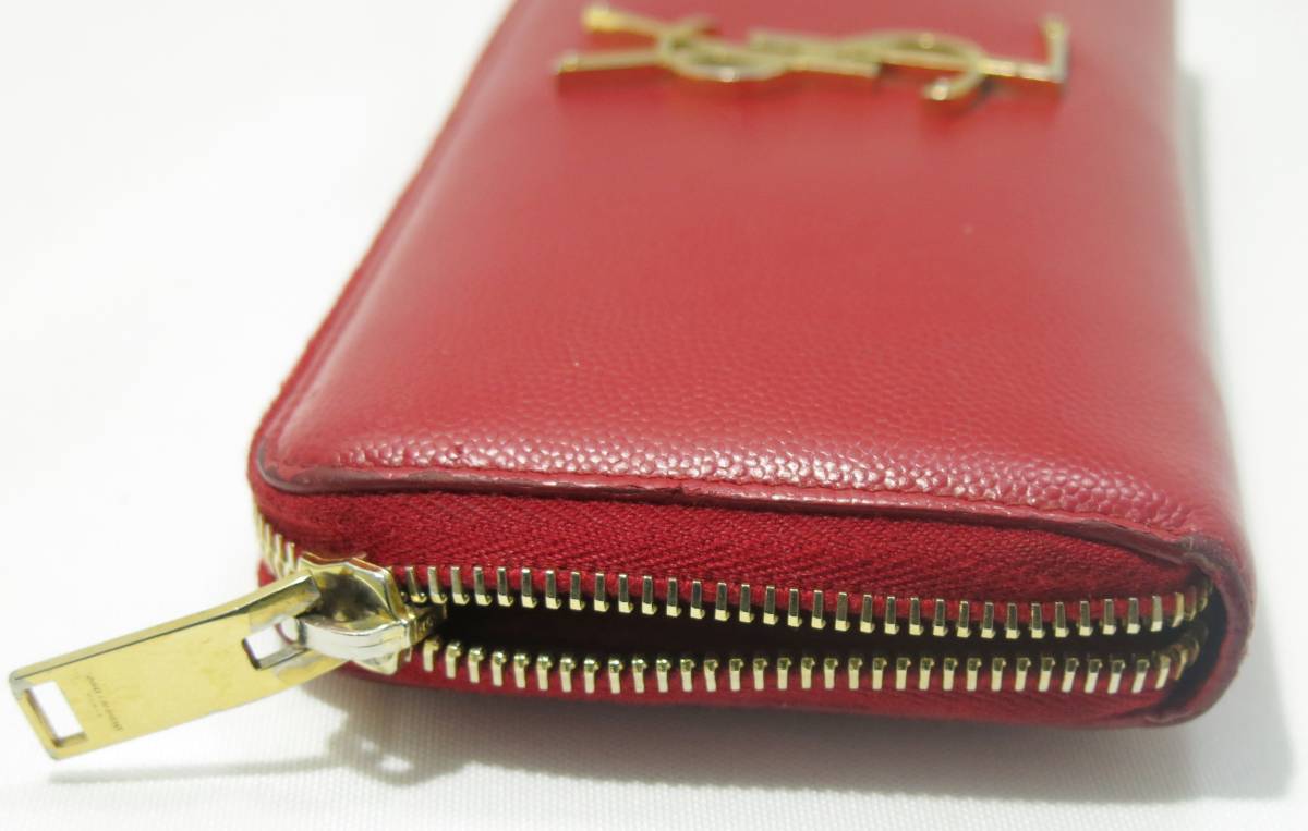 SAINT LAURENT サンローラン YSL ラウンドファスナー長財布CKAUD010 