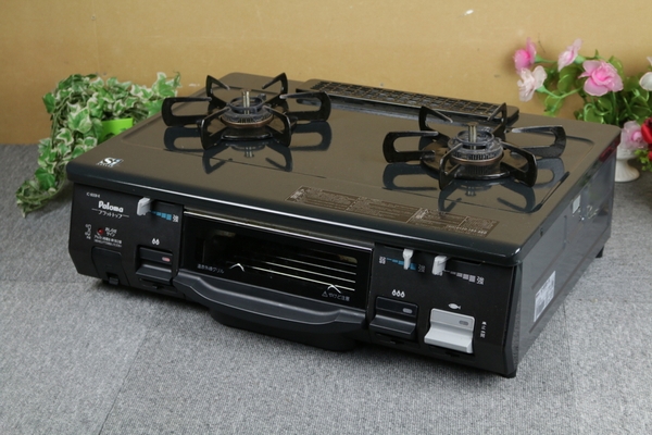 パロマ ガステーブル IC-800B-1R LPガス 14年製 Siセンサー 動作保証!! パロマ ガステーブル Paloma IC-800B-R 水あり片面焼きグリル汁 公式通販