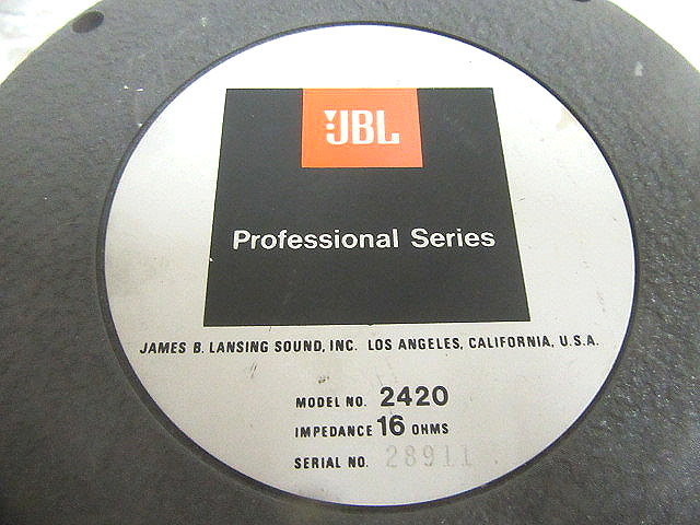音響□ドライバーユニット□JBL□2420□音だしOK!!!高音質ドライバー