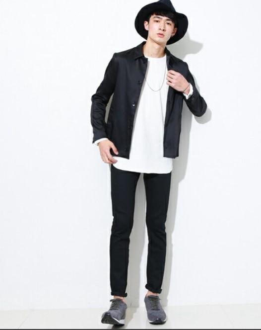 美品　STUDIOUS ステュディオス ダブルクロスショートステンカラー ブラック　サイズ２