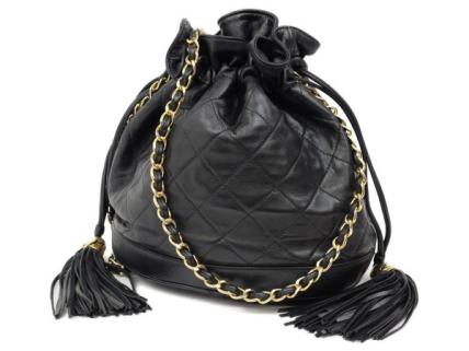 CHANELシャネル】マトラッセ☆フリンジ付き☆巾着型☆チェーン 