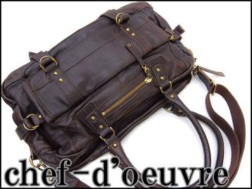  chef-d'oeuvre マスターピース 2WAYオールレザーボストンバッグこげ茶 K7052 master-piece 高級ライン(マスターピース)｜売買されたオークション情報、yahooの商品情報をアーカイブ公開 - オークフ マスターピース