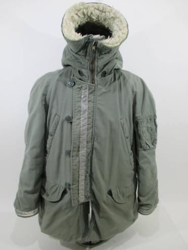k128-180217-n9958 希少　81年製　ヴィンテージ　LANCER CLOTHING N-3B フライトＪＫＴ　オリーブ