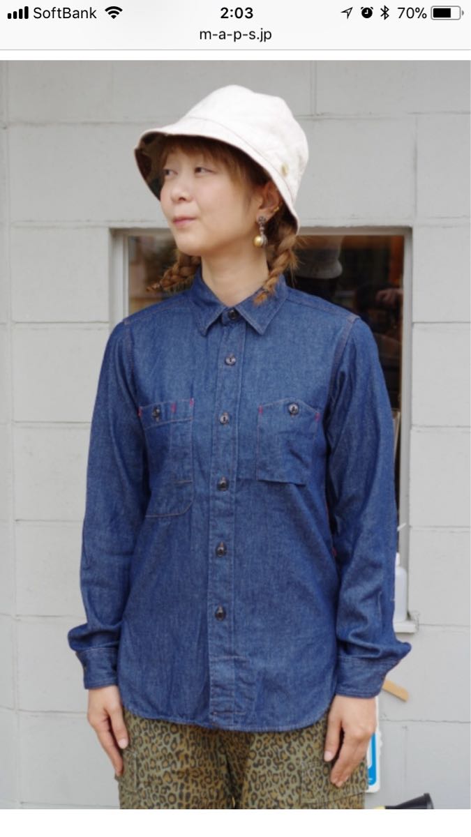 人気，セール FWK Engineered Garments/エフダブリューケー バイ エンジニアド ガーメンツデニムシャツ27000円アメリカ製(長袖シャツ)｜売買されたオークション情報、yahooの商品情報をアーカイブ公開 - オークフ 長袖シャツ