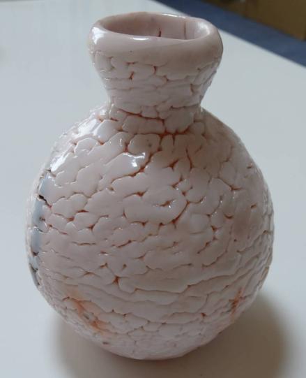 人間国宝　陶芸家　加藤孝造作　志野壺　共箱共布しおり付き　本物保証