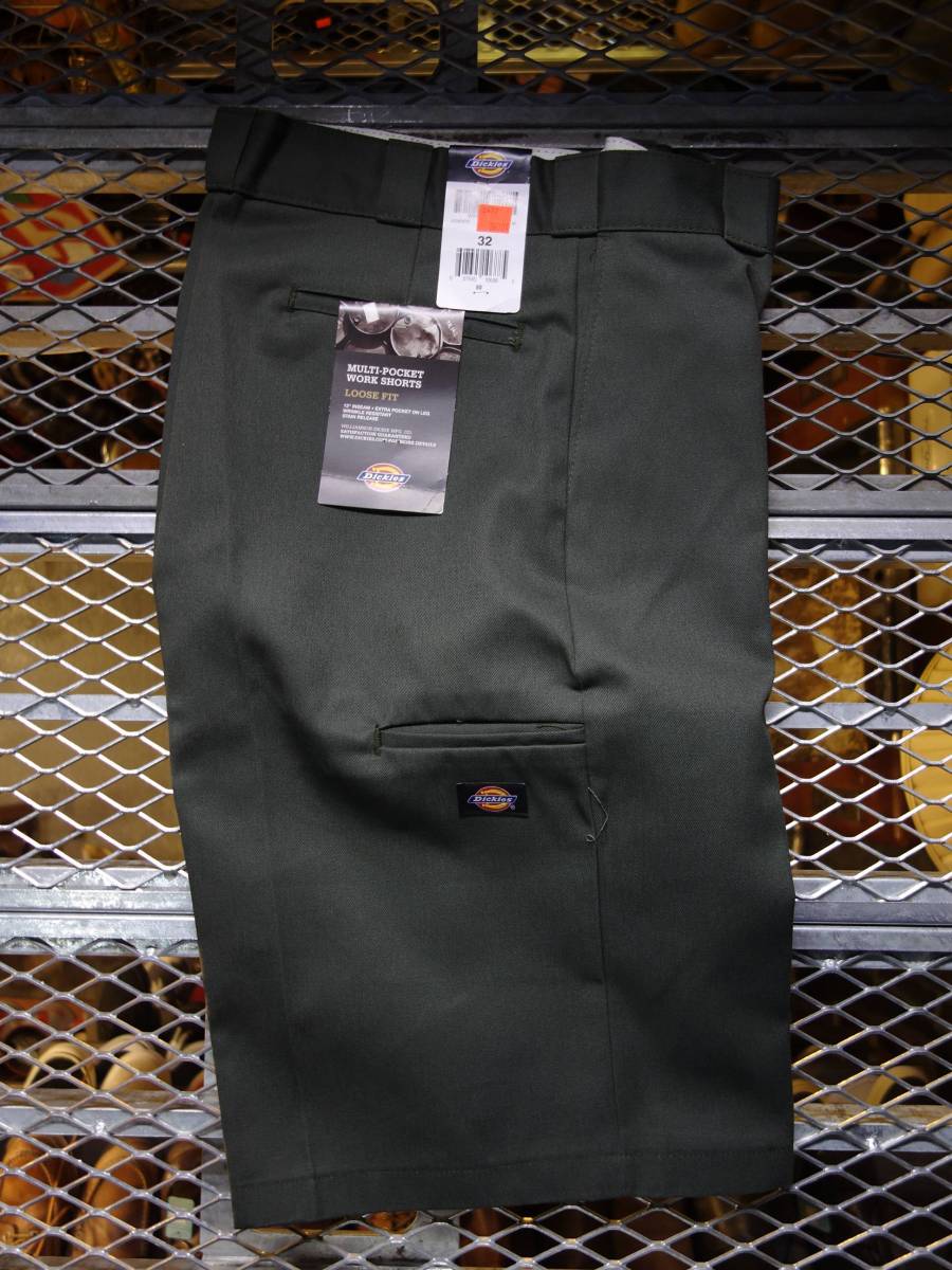 未使用品 W32 Dickies 42283OG ワークパンツ ショートパンツ オリーブグリーン Dickies - ワークパンツ 新品・未使用 ワークショーツの通販 ブラック