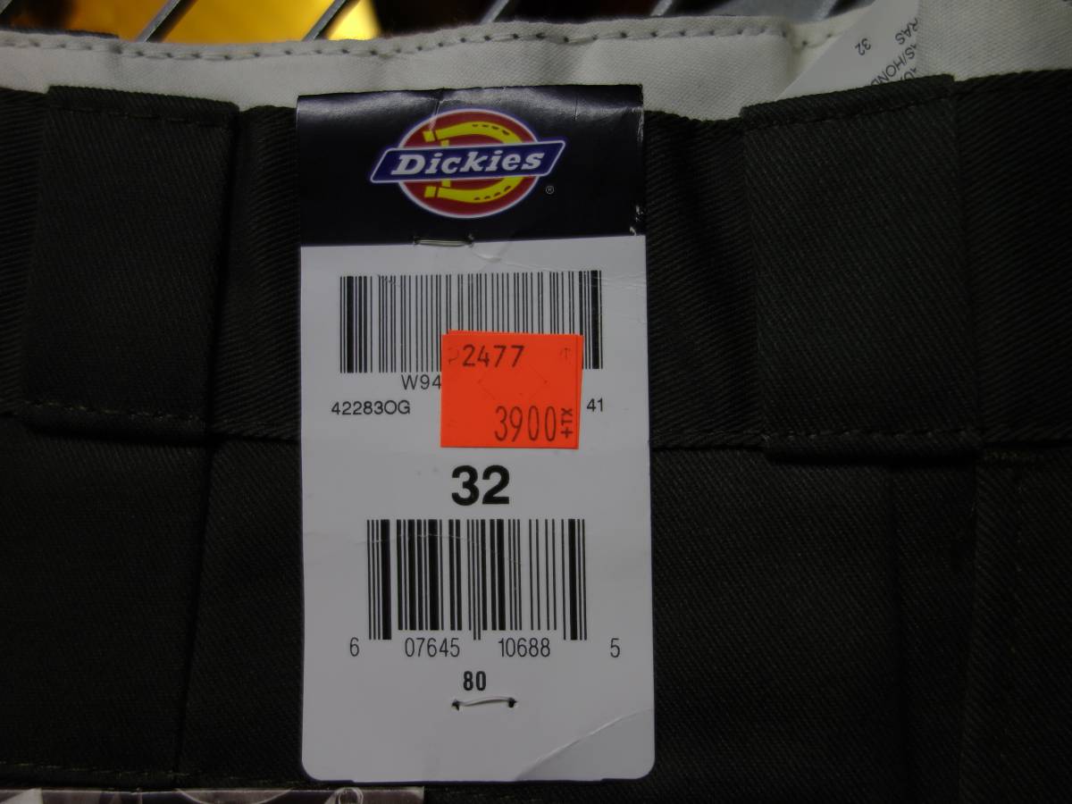 未使用品 W32 Dickies 42283OG ワークパンツ ショートパンツ オリーブグリーン Dickies - ワークパンツ 新品・未使用 ワークショーツの通販 ブラック