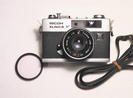 RICOH Elnica F コンパクトフィルムカメラ フラッシュ付き 完動品
