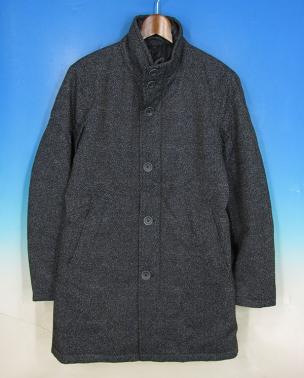 17280 HERNO ヘルノ プリント ダウンジャケット 46 美品 ネイビー