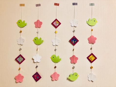 保育壁面飾り インテリア◎春 さくらガーランド◎幼稚園、保育園、老人ホームなど_1