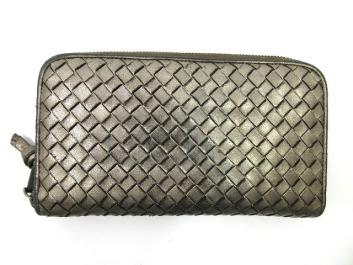 1円 BOTTEGA VENETA ボッテガヴェネタ○ラウンドファスナー長財布 