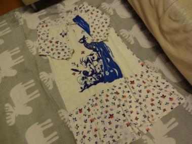 《美品》ツモリチサトスリープ●ツモリチサト　パジャマ　ルームウェア　ワンピース●バンビ柄