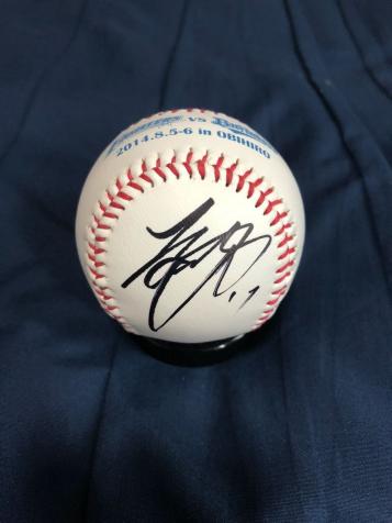 日本ハムファイターズ 大谷翔平 直筆サインボール 帯広開催記念 ロゴ