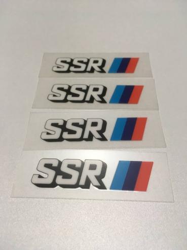 SSR SPEED STAR RACING ロゴステッカー 4枚 転写タイプ プロフェッサー TYPE-C TYPE-F GTX GTV エ ...