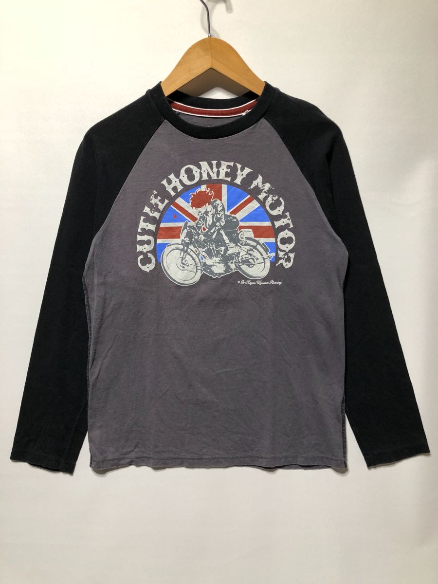 キューティーハニー ラッシュアワー 長袖tシャツ Cutie Honey Motor Rush Hour 永井豪 M グレー ブラック 古着 キューティーハニー 売買されたオークション情報 Yahooの商品情報をアーカイブ公開 オークファン Aucfan Com