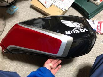 CBX400F 外装セット 黒赤 黒赤2型 | 塗装後 テールランプ付き⁄塗装 -