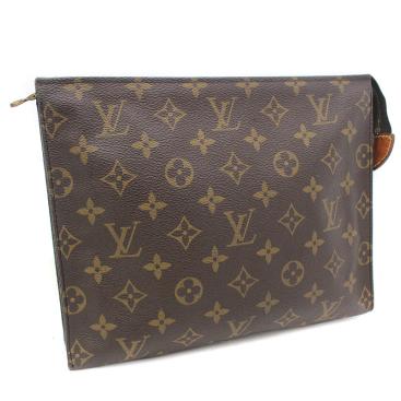 即決 LOUIS VUITTON ルイ ヴィトン モノグラム ポッシュ トワレット26 セカンドバッグ クラッチバッグ ポーチ ブラウン 茶色 M47542 バッグ