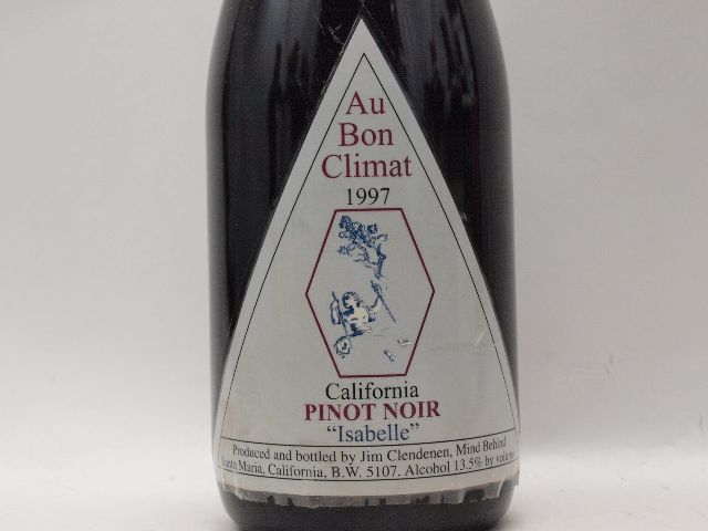 蝋封割れAu Bon Climat オー・ボン・クリマ 1997年 ピノ・ノワール