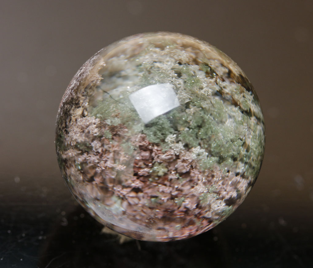 古憶】☆高品質☆幽霊水晶 丸玉ビーズ21.2mm ファントムクォーツ ブ 