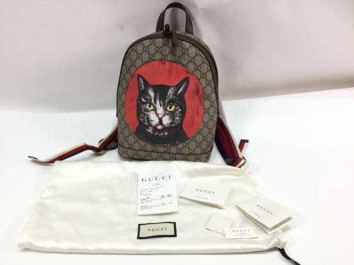 税込】 GUCCI【グッチ】 バックパック ミスティックキャット GG 