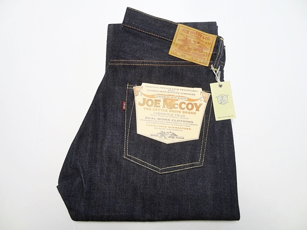 希少新品 JOE McCOY ジョーマッコイ 906 未洗い リジッドデニム W31 