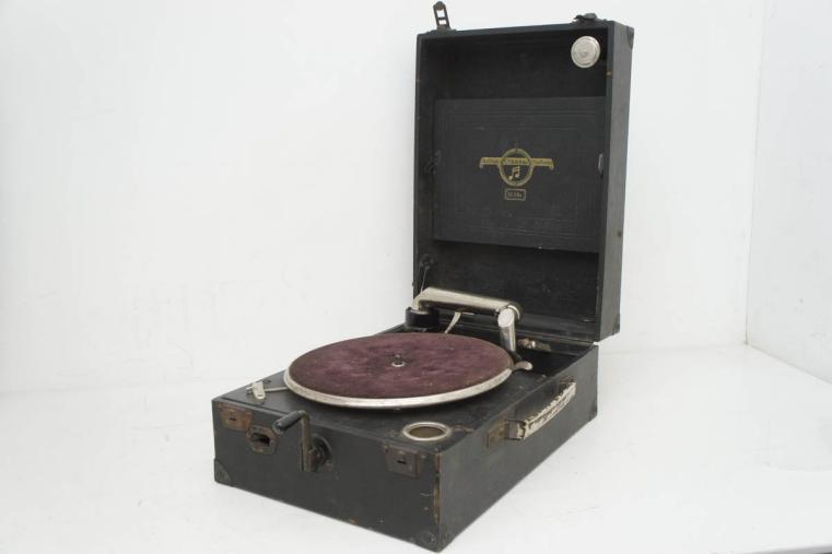 Columbia 蓄音機 Columbia コロンビア ポータブル蓄音機 No.110A アンティーク レトロ