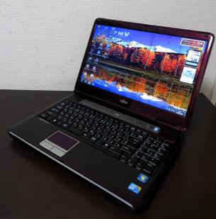 美品 美色 Windows7 FMV-NF/E50 Core2Duo P8700/4GB/500GB/HDMI/無線LAN/Sマルチ