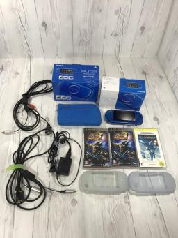 格安，高品質 PSP3000本体 2台セット PSP 3000 バイブラントブルー バリューセット 1台 本体のみ1台 動作良好 ソフト3本 D端子 ケーブル 2本 E-016-6(PSP3000シリーズ)｜売買されたオークション情報、yahooの商品情報 PSP本体