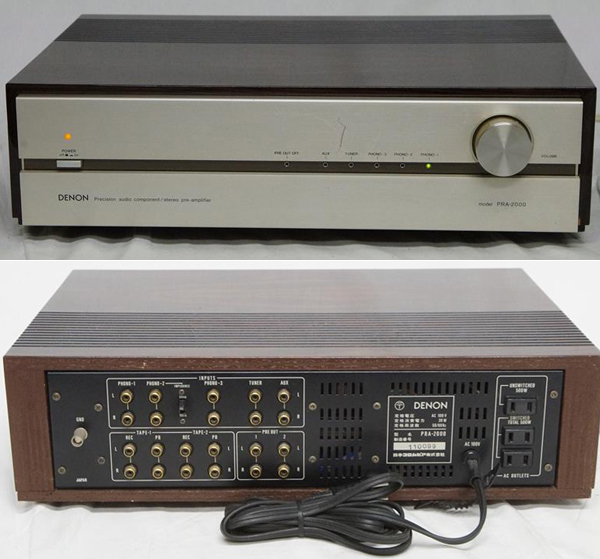 □DENON プリアンプ PRA-2000 ジャンク品 【公式通販】