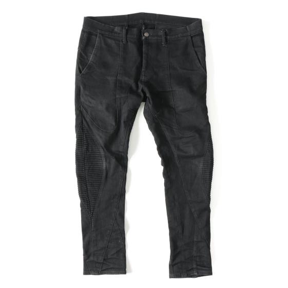 定価6.5万 CHRISTIAN DADA クリスチャン ダダ ストレッチ スキニー バイカー デニム パンツ ブラック M