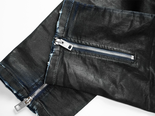 □新品5.3万【DIESEL】NARROT CBZ-NE ITALY製 極上の艶感とZIPの輝き