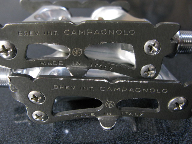 【美品】競輪　ペダルセット　NJS ピスト・競輪/NJS認定【Campagnolo】ペダル後期型ブラック美中古 NJS