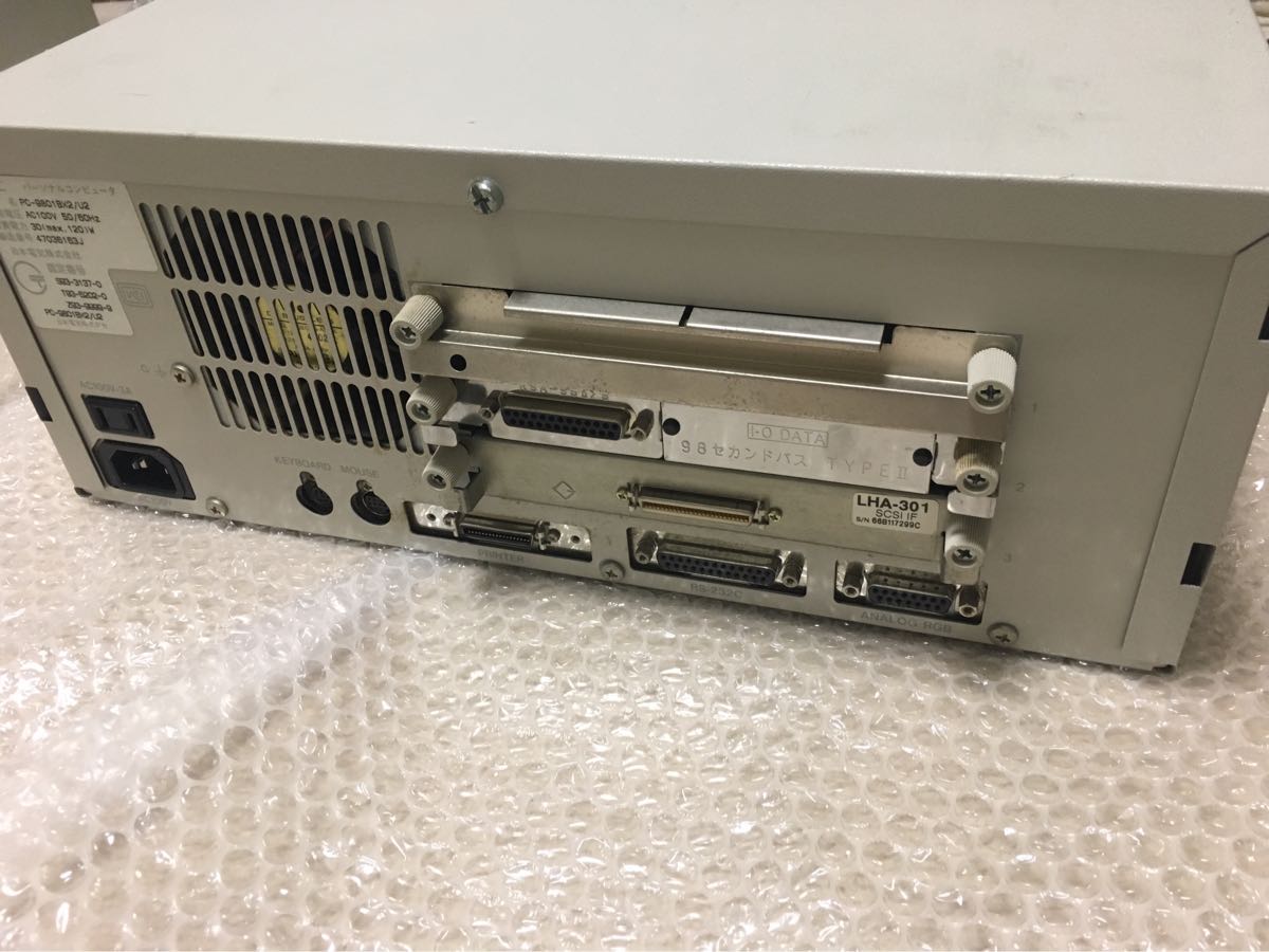 マザーボード上の四級塩電解コンデンサの交換 PC-9801BX2⁄U2 NEC製拡張 