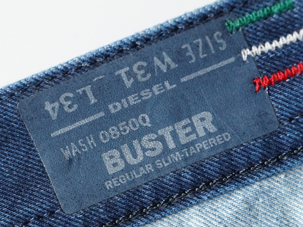 □新品4.7万【DIESEL】BUSTER 0850Q MADE IN ITALY 極上の贅沢 BLUE 