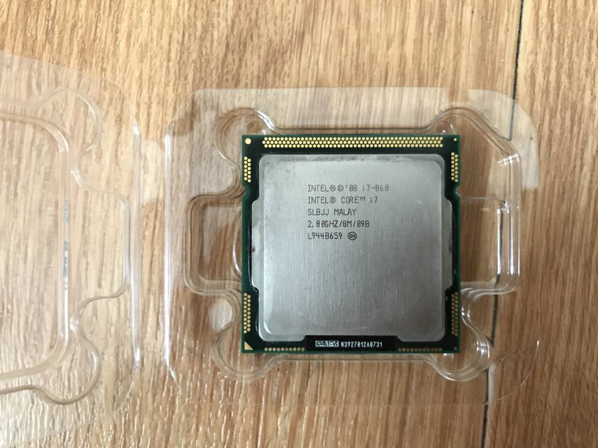 中古Intel Core i7 860 [LGA1156 第1世代 Lynnfield] 【中古】Intel Core i7-860　パーツセット