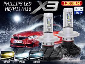 大得価，人気SALE PHILIPS X3 LED ヘッドライト フォグ ランプ 車検対応 12000lm H8 H11 H16 3000K 6500K 8000K ZVW 30 35 40 41 プリウス プリウス&alpha; PHV(ライト)｜売買されたオークション情報、yahooの商品情報をアーカイブ公開 その他