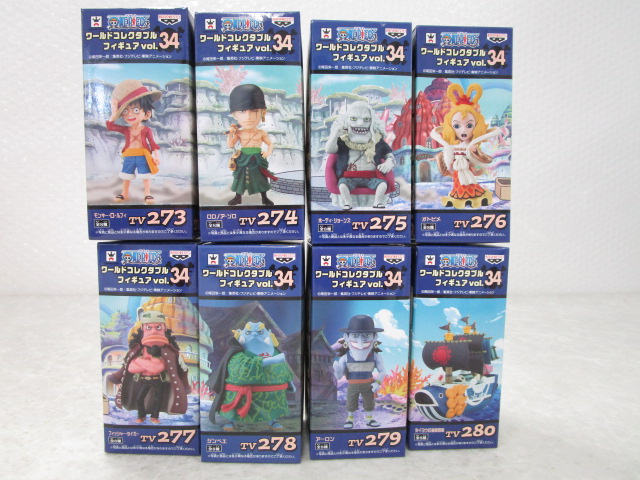 未開封 ONE PIECE ワールドコレクタブルフィギュア Vol.34 全8種セット 