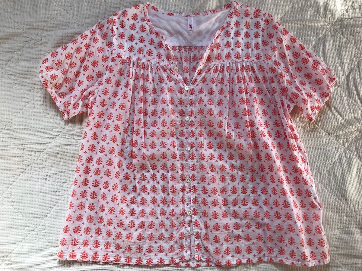  ナチュラルランドリー 花柄ブラウス(ナチュラルランドリー)｜売買されたオークション情報、yahooの商品情報をアーカイブ公開 - オークファン ナチュラルランドリー