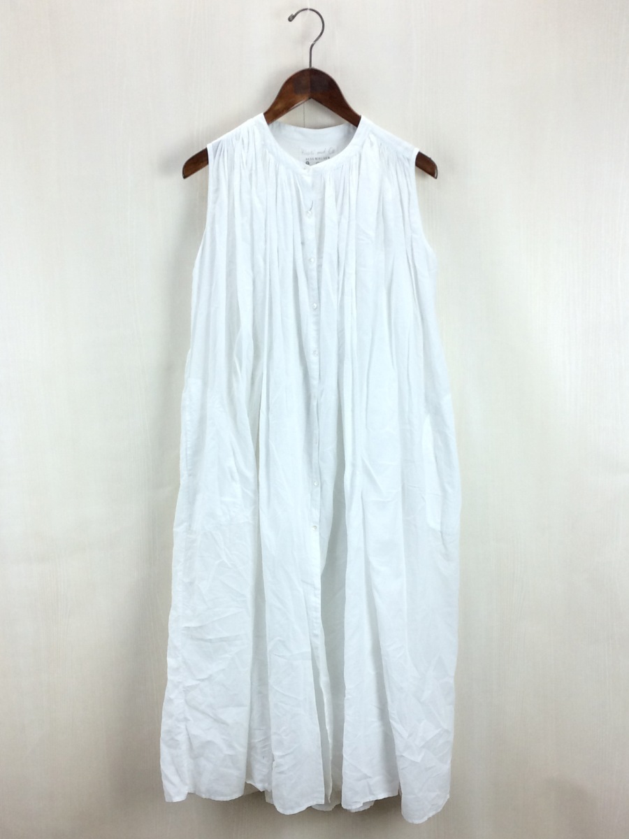  khadi and co/BESS NIELSEN/ワンピース/L/コットン/WHT/タグ付き(Lサイズ)｜売買されたオークション情報、yahooの商品情報をアーカイブ公開 - オークファン Lサイズ