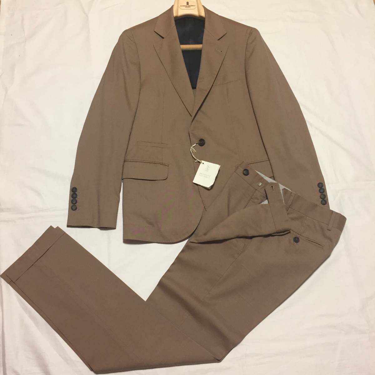 ☆Brunello Cucinelli ブルネロクチネリ☆春夏 スーツ☆ブラウン 44 