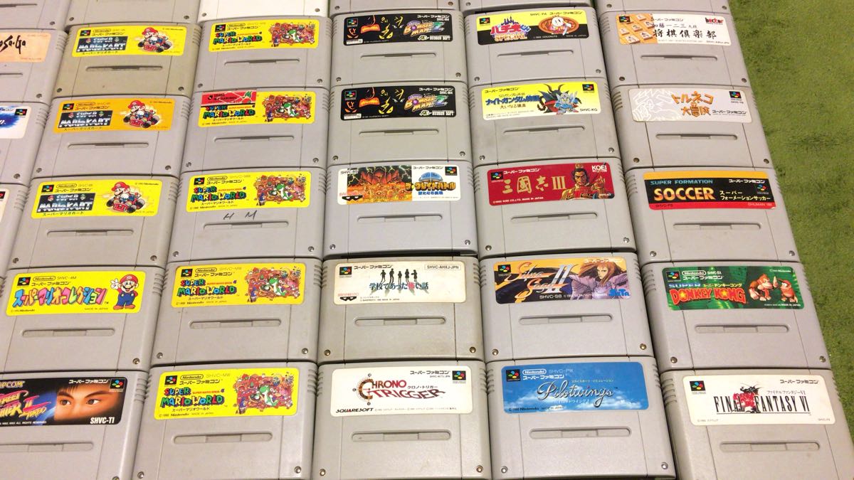 SFC／スーパーファミコンソフト／56本／スーパーマリオ他