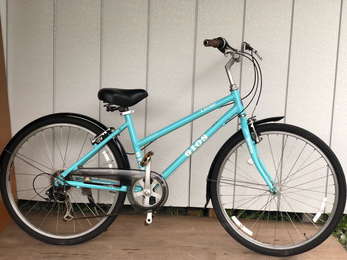 良品！GIOS LIEBE 26型 アルミ シマノ7速 400mm クロスバイク WHITE