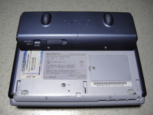 □レア□SONY・VAIO□初代Uシリーズ□PCG-U1□動作正常□箱、その他