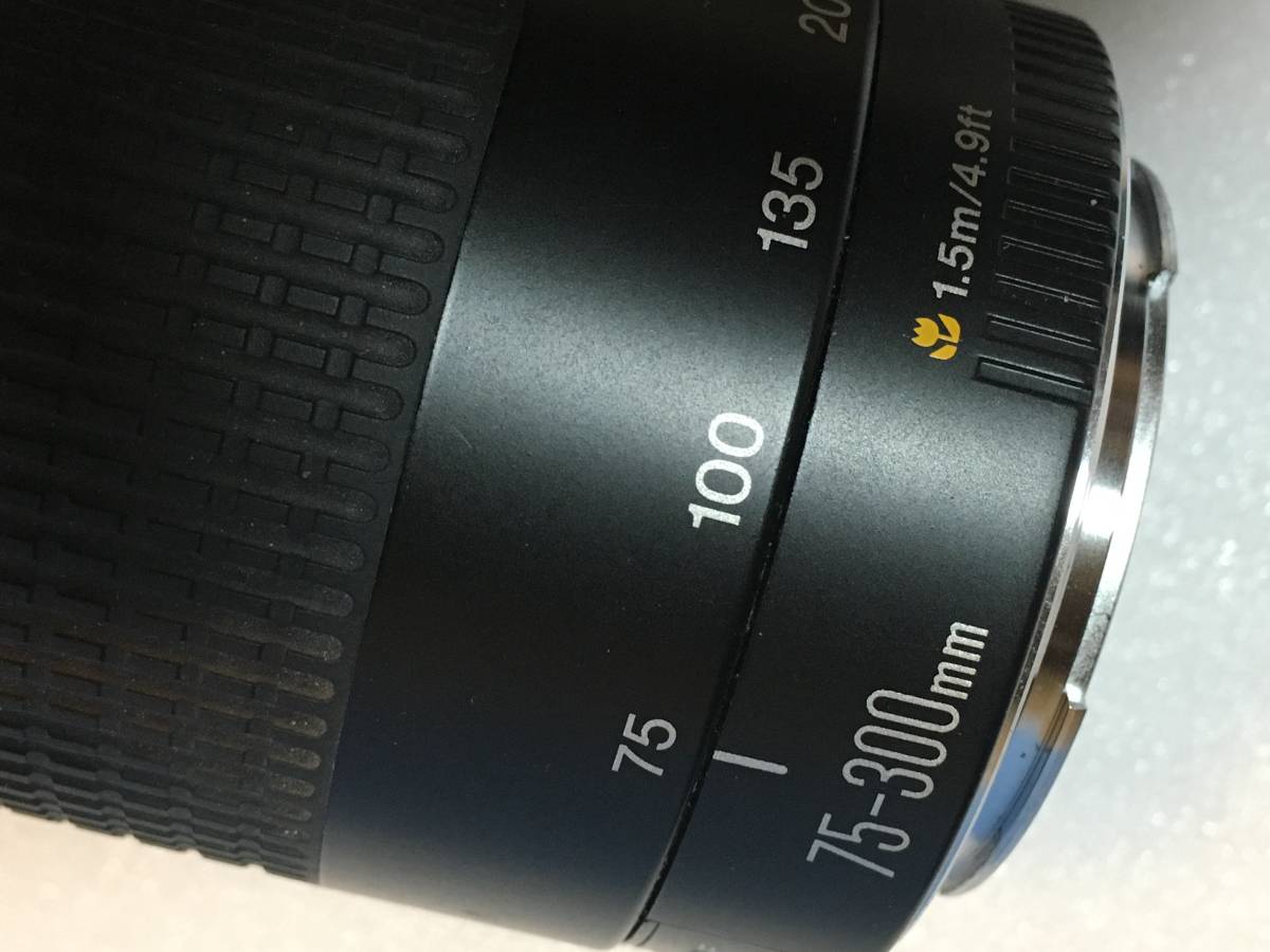 キャノンEOSkissX6iで使っていた75～300mmズームレンズ中古
