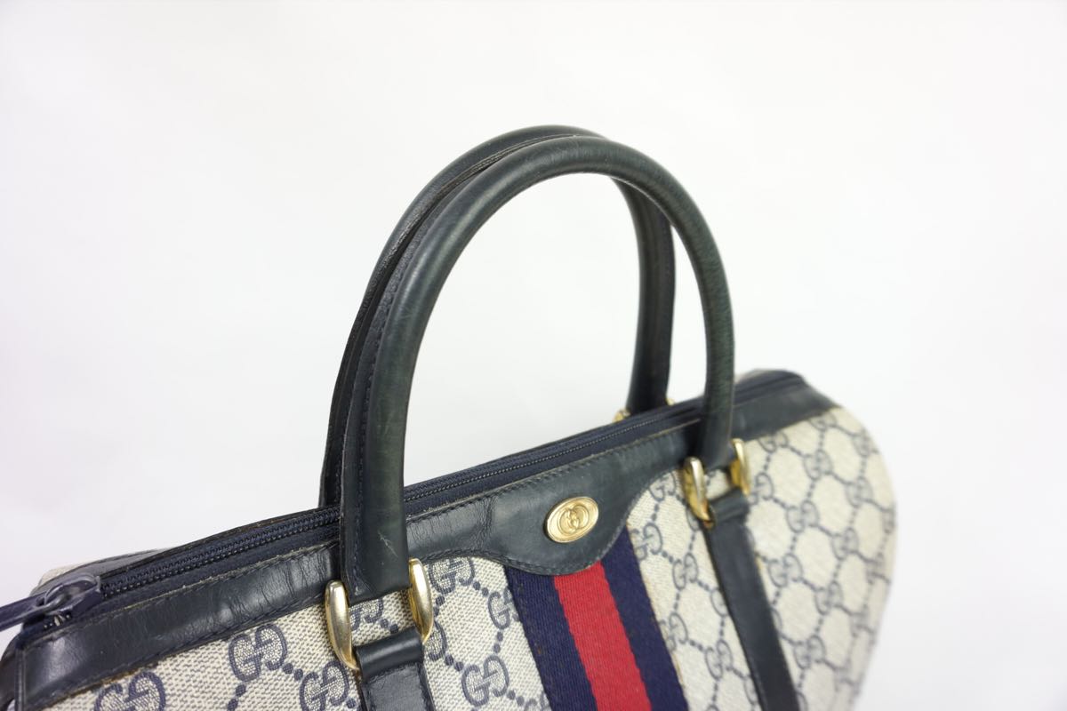 グッチ/GUCCI オールドグッチ◇ミニボストンバッグ◇シェリーライン GG