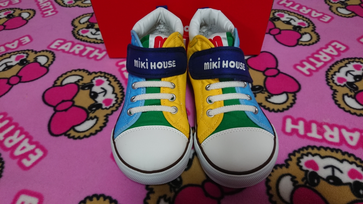 ミキハウス 100・110セット ミキハウス MIKI HOUSE 新品 スニーカー 靴 18センチ サックス 100 110